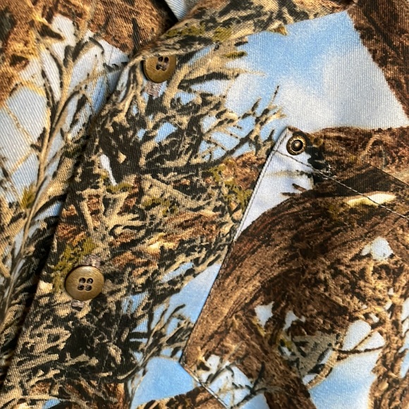 Woodland Camo Button Up Shirt - Picture 3 of 3